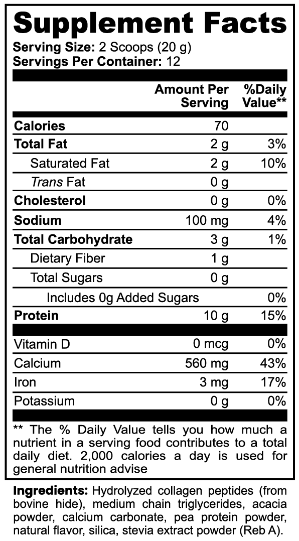 Ultra Collagen Peptides Creamer (Vanilla)